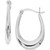 Polished Small Oval Hoop Earrings in Sterling Silver, Created for Macy's