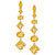 Citrine (6-1/2 ct. t.w.) & Diamond (1/20 ct. t.w.) Drop Earrings in 14k Gold-Plated Sterling Silver