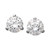 14k White Gold Earrings, Cubic Zirconia Round Stud Earrings (4-1/4 ct. t.w.)