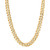 Polished Curb Chain Necklace 22" in 10K Yellow Gold
