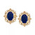 Ruby (1-1/3 ct. t.w.) & Diamond (1/8 ct. t.w.) Stud Earrings in 14k Yellow Gold (Also Available in Saphire & Emerald)