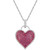 Ruby (6-1/2 ct. t.w.) and Diamond (1/2 ct. t.w.) Pave Heart Pendant in 14k White Gold