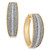 Diamond Glitter Hoop Earrings (1/5 ct. t.w.) in 14k Gold-Plated Sterling Silver