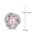 Pink Cultured Freshwater Pearl (10-1/2mm) & Cubic Zirconia Love Knot Stud Earrings in Sterling Silver