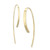 Simple Sweep Drop Earrings Set in 14k Gold