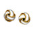 18K Gold over Sterling Silver Earrings, Love Knot Stud Earrings