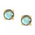 Labradorite Stud Earrings in 14k Gold (Also in Onyx & Turquoise)