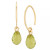 Gemstone Briolette Drop Earring in 14k Yellow Gold Available in Amethyst, Citrine, and Peridot.