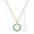 Sapphire (1 ct. t.w.) & Diamond (1/20 ct. t.w.) Circle 18" Pendant Necklace in 14k White Gold (Also in Emerald & Ruby)