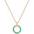 Sapphire (1 ct. t.w.) & Diamond (1/20 ct. t.w.) Circle 18" Pendant Necklace in 14k White Gold (Also in Emerald & Ruby)