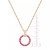 Sapphire (1 ct. t.w.) & Diamond (1/20 ct. t.w.) Circle 18" Pendant Necklace in 14k White Gold (Also in Emerald & Ruby)