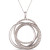 Strawberry & Nude™ Diamond Interlocking Rings 18" Pendant Necklace (1 ct. t.w.) in 14k Rose, Yellow or White Gold