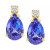 Tanzanite (3/4 ct. t.w.) & Diamond Accent Stud Earrings in 14k Gold (Also in Emerald, Ruby, & Sapphire)