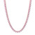 Lab-Created Pink Sapphire Heart All-Around 18" Collar Necklace (31-1/2 ct. t.w.) in Rose-Plated Sterling Silver