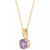 Birthstone Pendant in 14k Gold or 14k White Gold