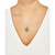 Jade (19mm) & Diamond Accent Heart 18" Pendant Necklace in 10k Gold