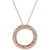 Diamond Circle Pendant Necklace (3/8 ct. t.w.) in 14k  White, Yellow or Rose Gold, 16" + 2" extender