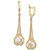 EFFY® Cultured Freshwater Pearl (10mm) Drop Earrings in 18k Gold Over Sterling Silver