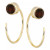 Garnet Bezel Threader Earrings (5/8 ct. t.w.) in 14k Gold (Also in Sky Blue Topaz, Cubic Zirconia, Smoky Quartz, & Peridot)