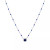 Birthstone Gemstone Necklace in Sterling Silver, 16" + 2" extender