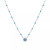 Birthstone Gemstone Necklace in Sterling Silver, 16" + 2" extender