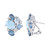 Larimar (6-3/8 ct. t.w.) & Multicolor Topaz (4-1/2 ct. t.w.) Cluster Stud Earrings in Sterling Silver