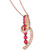 Passion Ruby (5/8 ct. t.w.) & Nude Diamond (1/2 ct. t.w.) Swirled 18" Pendant Necklace in 14k Rose Gold