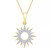 Diamond Sun Pendant Necklace (1/10 ct. t.w.) in 14k Gold Created for Macy's (Also available in Black Diamond)