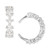 Cubic Zirconia Princess Cut Ear Cuffs