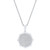 Unisex Lab Grown Diamond Anise Cluster 22" Pendant Necklace (1/2 ct. t.w.) in 10k White Gold