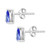 EFFY® Tanzanite Pear Stud Earrings (1-1/6 ct. t.w.) in Sterling Silver