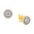 Diamond Halo Stud Earrings (1/2 ct. t.w.) in 10k Gold