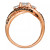 Chocolatier Diamond Ring (3/8 ct. t.w.) 	in 14k Rose Gold (Also Available in Two-Tone White & Yellow Gold or White Gold)