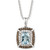 Sea Blue Aquamarine (1 ct. t.w.) & Diamond (1/3 ct. t.w.) 18" Pendant Necklace in 14k White Gold