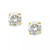 Round-Cut Diamond Stud Earrings in 10k Yellow or White Gold (1/10 ct. t.w.)