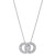 Diamond Interlocking Circle 18" Pendant Necklace (1/3 ct. t.w.) in 14k White ,Yellow or Rose Gold