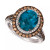 Deep Sea Blue Topaz (4 ct. t.w.) & Diamond (7/8 ct.t.w.) Statement Ring in 14k Rose Gold (Also in Opal, Citrine, Amethyst, Garnet & Mint Julep Quartz)