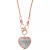D'Oro by EFFY® Diamond Pavé Diamond Heart Pendant (3/4 ct. t.w.) in 14k Gold or 14k Rose Gold
