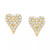 Diamond Heart Stud Earrings (1/10 ct. t.w.)  in 10k White, Yellow or Rose Gold