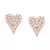 Diamond Heart Stud Earrings (1/10 ct. t.w.)  in 10k White, Yellow or Rose Gold