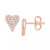 Diamond Heart Stud Earrings (1/10 ct. t.w.)  in 10k White, Yellow or Rose Gold
