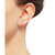 Cubic Zirconia Cross Button Earrings in 14K Gold