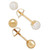 Children's 2-Pc Set Cultured Freshwater Pearl (3-3/4mm) and Gold Ball Earring Set in 14k Gold