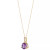 Amethyst (1-3/4-ct. tw.) & Diamond (1/20 ct. t.w.) Pendant Necklace in 14k Gold, 16" + 2" extender (Also in Citrine & Swiss Blue Topaz)