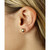 Hammered Ball Stud Earrings Set in 14k Gold (8mm)