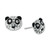 Crystal Panda Stud Earrings in Sterling Silver, Created for Macy's
