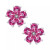 Swiss Blue Topaz (3-1/3 ct. t.w.) & Diamond Accent Flower Stud Earrings in Sterling Silver (Also in Pink Topaz)
