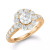 Certified Diamond Bridal Set (3 ct. t.w.) in 18k White, Yellow and Rose Gold