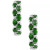 EFFY® Emerald & Diamond Small Earrings in Sterling Silver (Also available in Sapphire and Ruby)