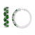 EFFY® Emerald & Diamond Small Earrings in Sterling Silver (Also available in Sapphire and Ruby)